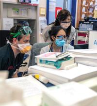 Staff working at Epicenter.